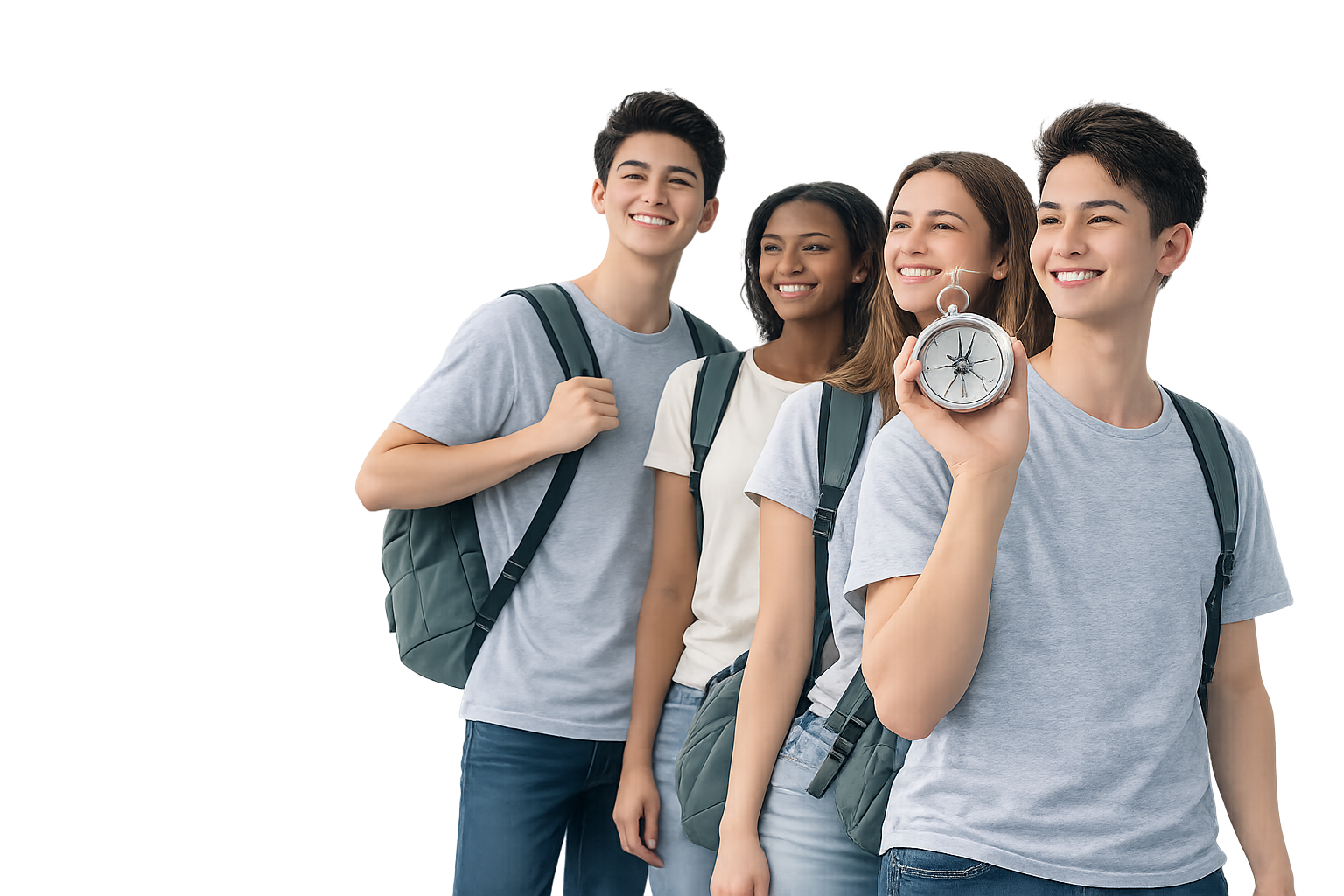 Estudantes felizes